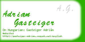 adrian gasteiger business card